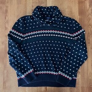 Chaps Shawl Collar Winter Sweater